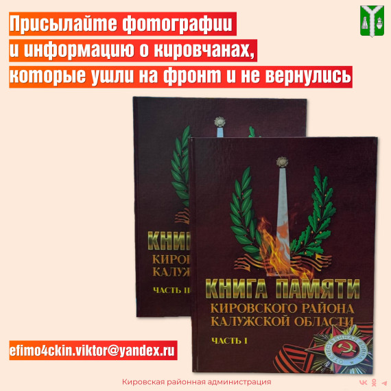 Сбор информации о кировчанах, ушедших на фронт, для 3 тома Книги памяти Кировского района. Сбор информации о кировчанах, ушедших на фронт, для 3 тома Книги памяти Кировского района.